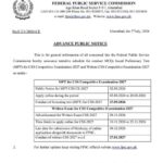 CSS 2027 MPT, Registration and Written Exam announced by FPSC; full details here