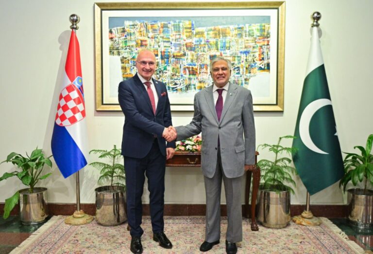 Croatian Fm Stresses On Expanding Bilateral Ties During First Visit To Pakistan