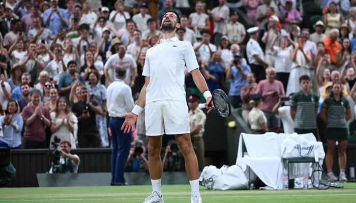 Djokovic outlasts Auger-Aliassime in five-hour battle, cruises into semi