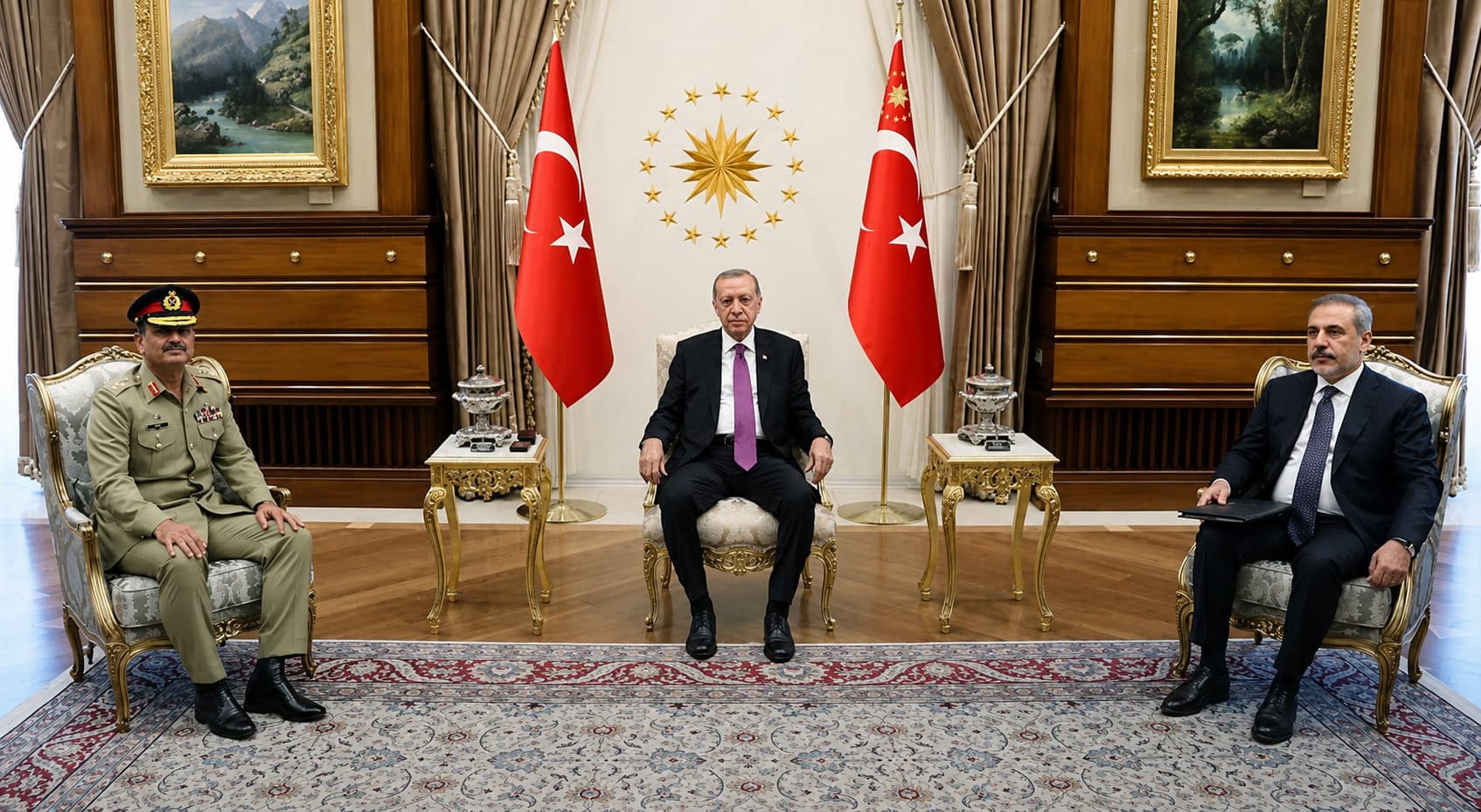 Field Marshal Asim Munir Erdogan Hold One On One Meeting In Ankara