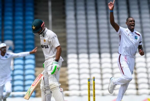 First Test: Justin Greaves claims five as West Indies secure 29-run lead over Pakistan