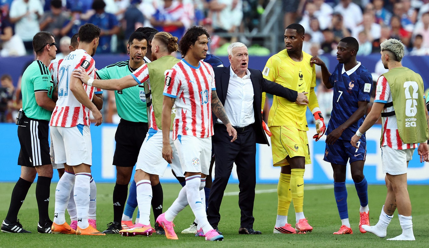France Coach Takes Aim At Paraguay For 'Cheap Shots' In Heated World Cup Clash