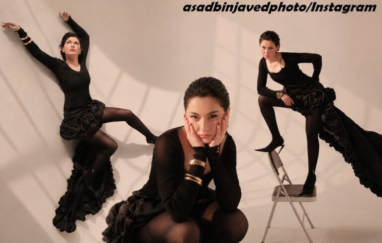 Hania Aamir Oozes Glamour In Fierce All Black Bold Photoshoot