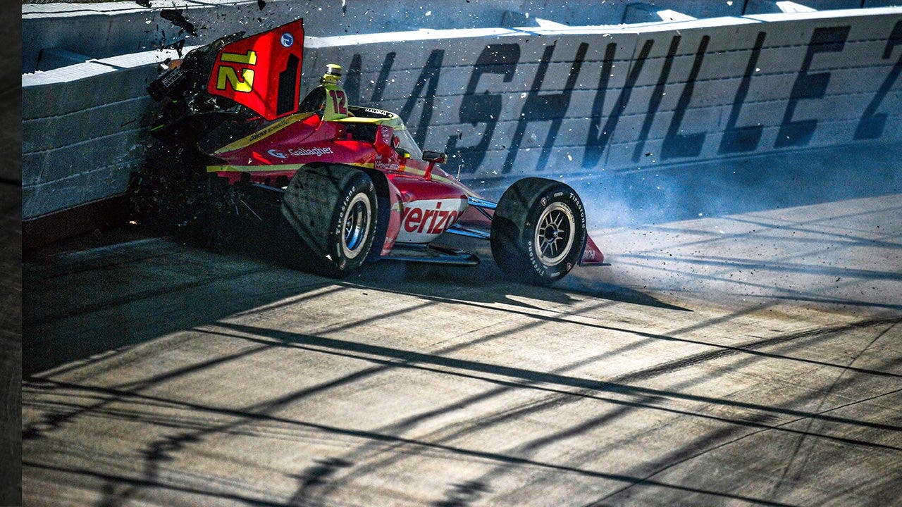 IndyCar driver David Malukas ruled out of qualifying after big crash at Nashville Superspeedway