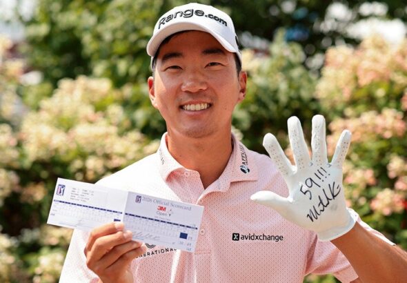 Michael Kim nails dramatic birdie on the 18th to make PGA Tour scoring history at 3M Open