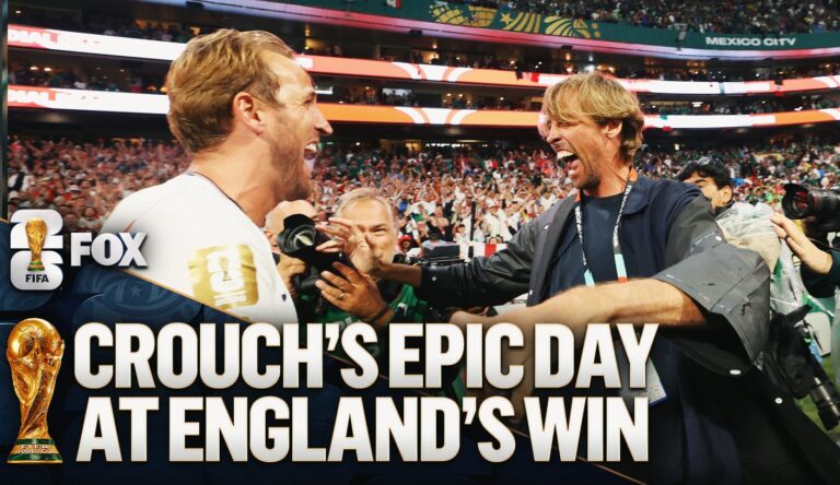 'One Of The Great England Wins': Peter Crouch Celebrates With The Three Lions
