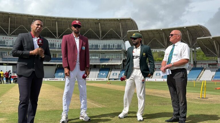 Pakvwi West Indies Bat First After Winning Toss In Maiden Test Against Pakistan