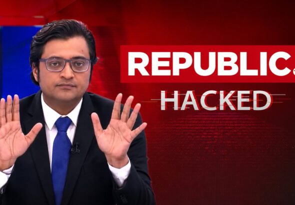 Republic Tv Broadcast Hijacked During Show Of Indian Warmonger Host Arnab Goswami