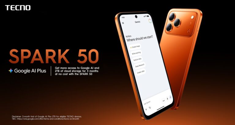 TECNO powers Pakistani Smartphones with Free 2TB Google AI Plus Storage