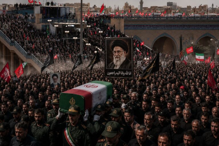 Tens Of Thousands Fill Tehrans Grand Mosalla For Day 2 Of Khameneis Funeral Ceremonies