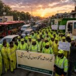 Traffic Chaos In Lahore As Suthra Punjab Workers Protest Over Unpaid Dues