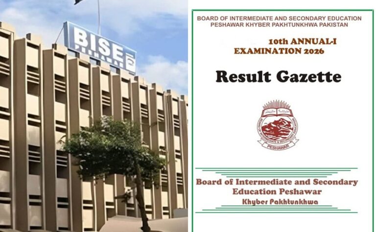Bise Peshawar Class 10 Matric Gazette 2026 Pdf Download