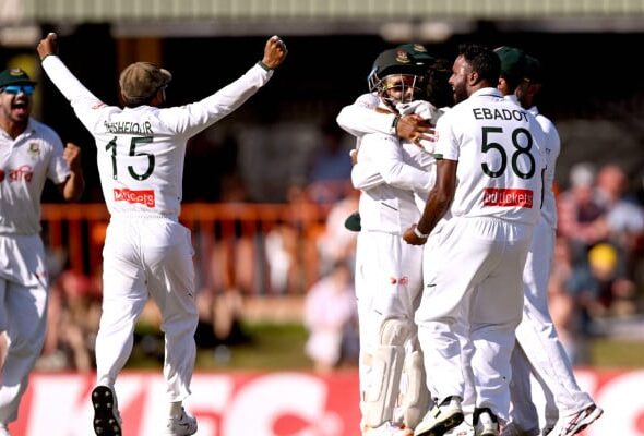 Bangladesh claim first Test win in Australia as Green ton in vain