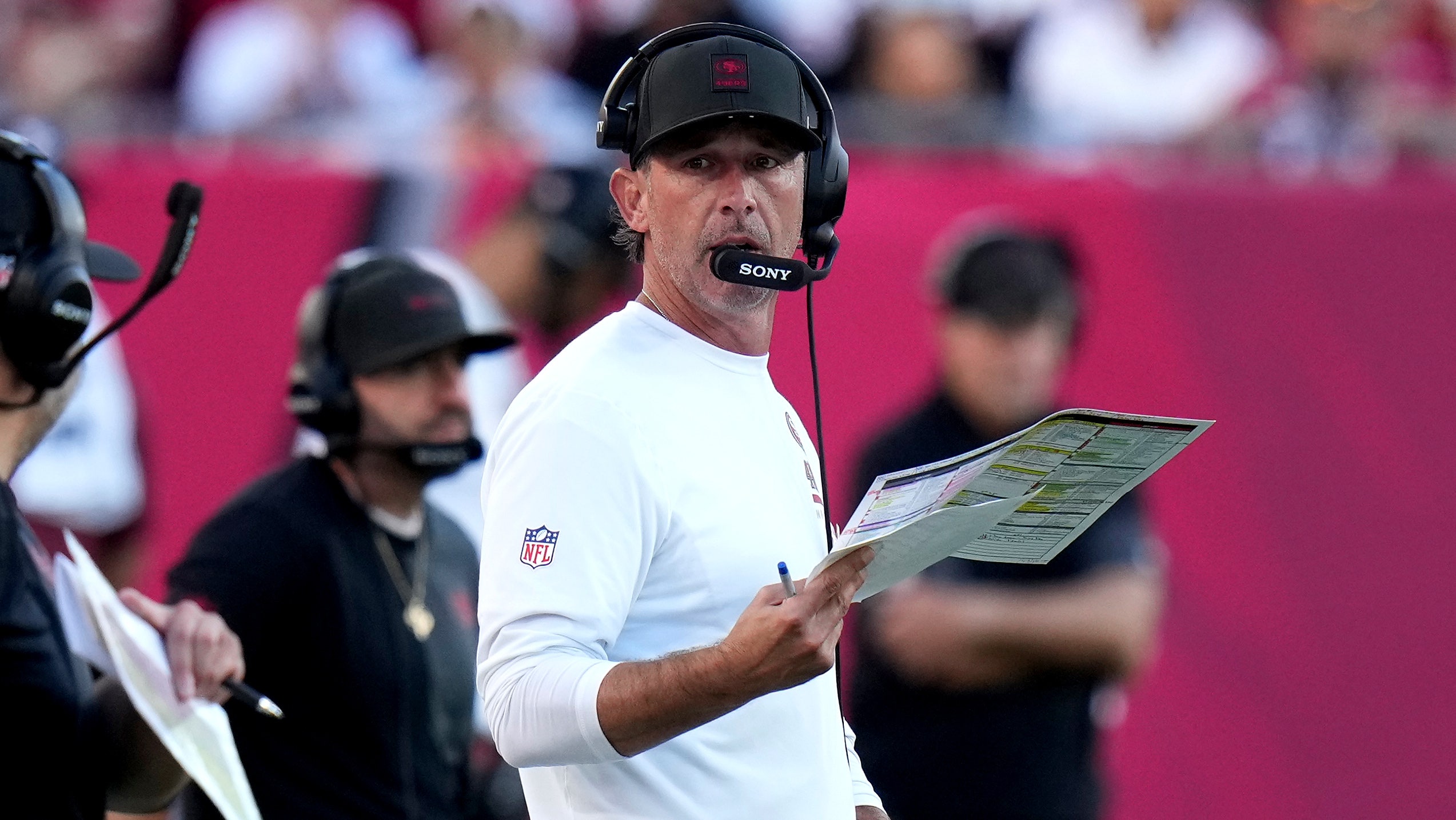 Kyle Shanahan, returning after serious car crash, has new perspective on Tesla Autopilot and concussions