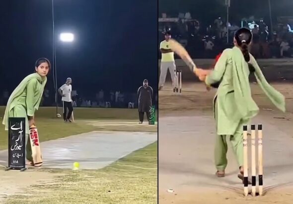 Mehak Pindi Wali Goes Viral With Power Hitting Display