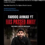 Pubg Mobile Creator Farooq Ahmad Yt In No More