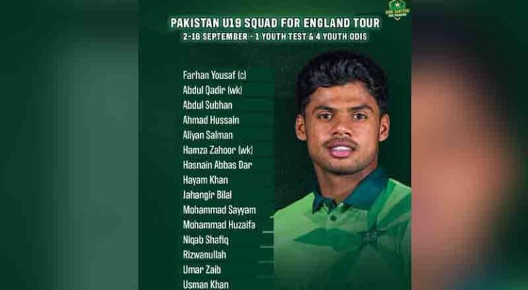 Pakistan Name 15 Member Squad For England Tour
