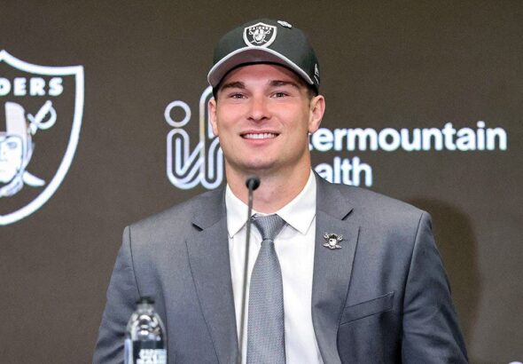 Raiders’ Fernando Mendoza once again goes viral during an interview for hilarious Joe Buck greeting