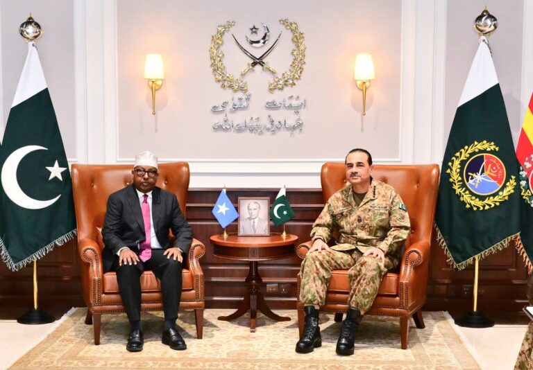 Somali defence minister meets Field Marshal Asim Munir at GHQ: ISPR