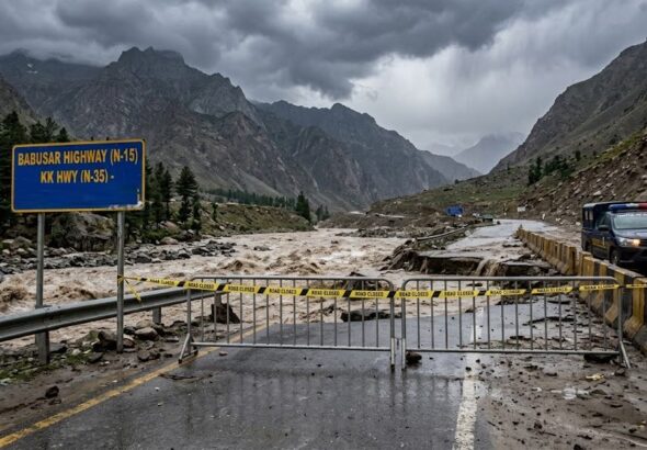 Travel Alert Babusar Highway Kkh Closed For All Vehicles Amid Flooding At Zero Point
