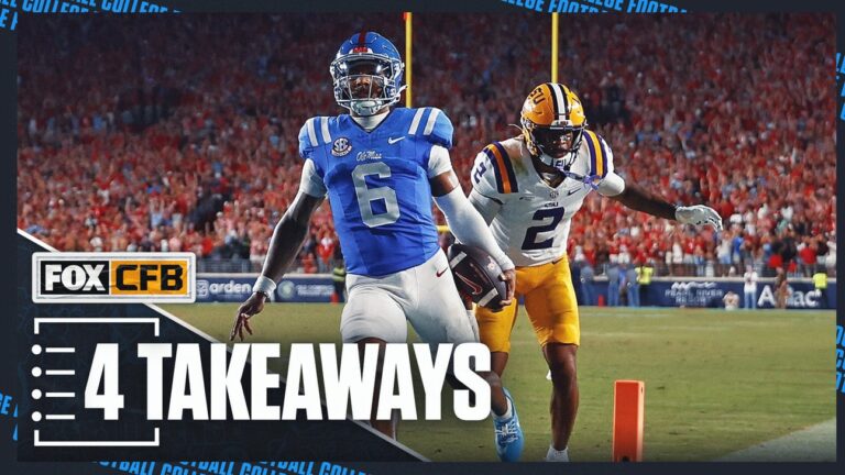 4 Takeaways From Ole Miss' 32-24 Win Over LSU, Spoiling Lane Kiffin's Return