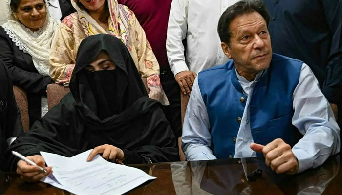 Imran Khan Meets Bushra Bibi In Adiala Jail