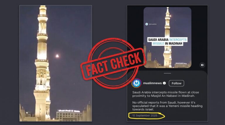FACT CHECK: Viral ‘Makkah Drone Attack’ Video is actually 2025 Footage from Madina