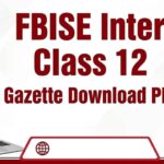 FBISE Class 12 Result 2026 Gazette Available Online, Download PDF