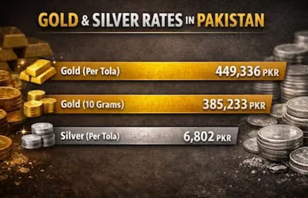 Gold Price in Pakistan slips below Rs450,000; Check New Rates