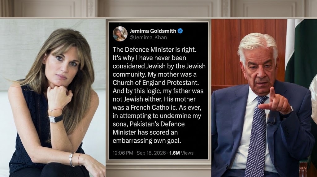 Jemima Goldsmith Hits Back At Khawaja Asif Over Jewish Identity Remarks