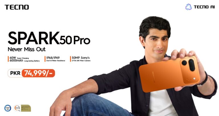 Tecno Spark 50 Pro Arrives In Pakistan With 60w Super Charge And 6000mah Battery