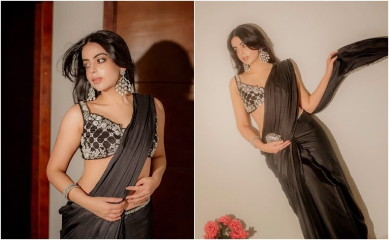 Yashma Gill Sets Internet Ablaze In Sultry Black Saree Photoshoot