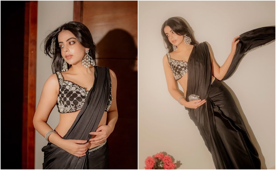 Yashma Gill Sets Internet Ablaze In Sultry Black Saree Photoshoot