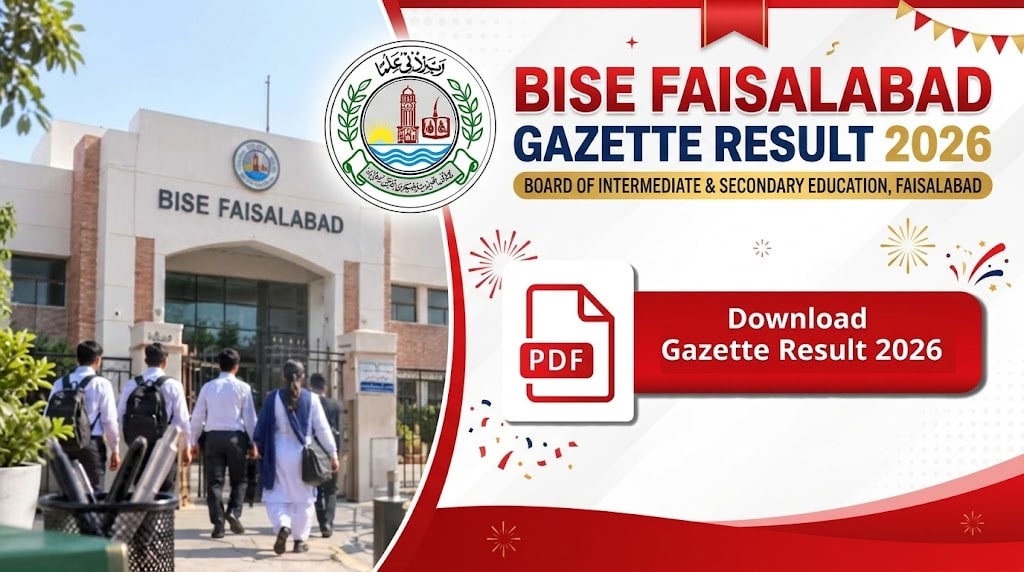 Bise Faisalabad 11th Class Result Gazette 2026 Pdf Download