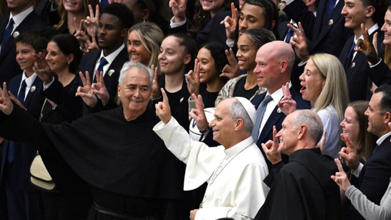 Dribbles, Photos And Jokes: Pope Visits With Teams Ahead Of Eternal City Tip-Off