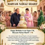 Happy Birthday Maryam Nawaz Punjab Cm Turns 53 Today