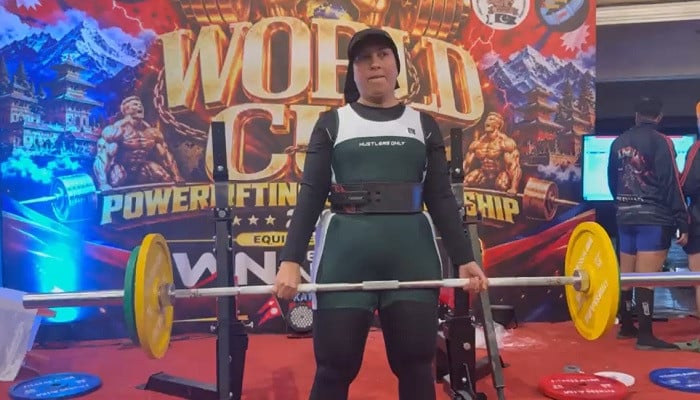 Karachi's Ayesha Hassan wins gold medal at powerlifting championship in Nepal