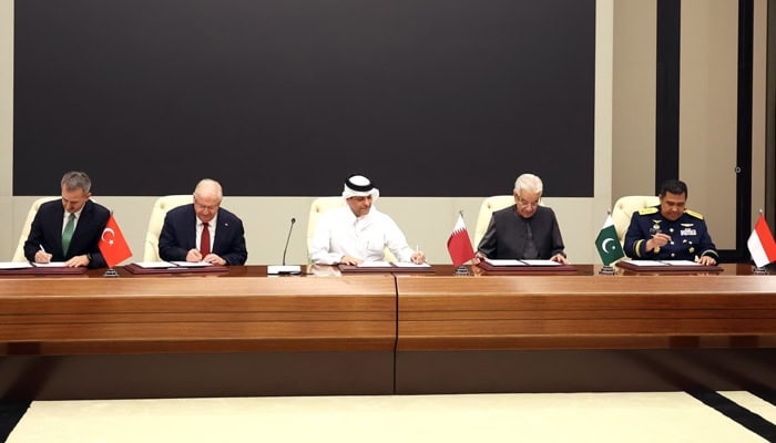Pakistan Turkiye Qatar And Indonesia Sign Defence Industry Cooperation Agreement