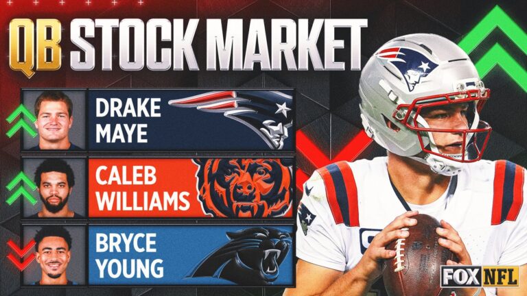 QB Stock Market Week 8: The Next Step Is The Hardest For Drake Maye, Caleb Williams