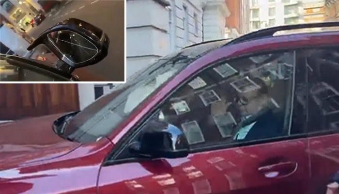 Unknown Men Smash Side Mirrors Of Nawaz Sharifs Vehicle In London