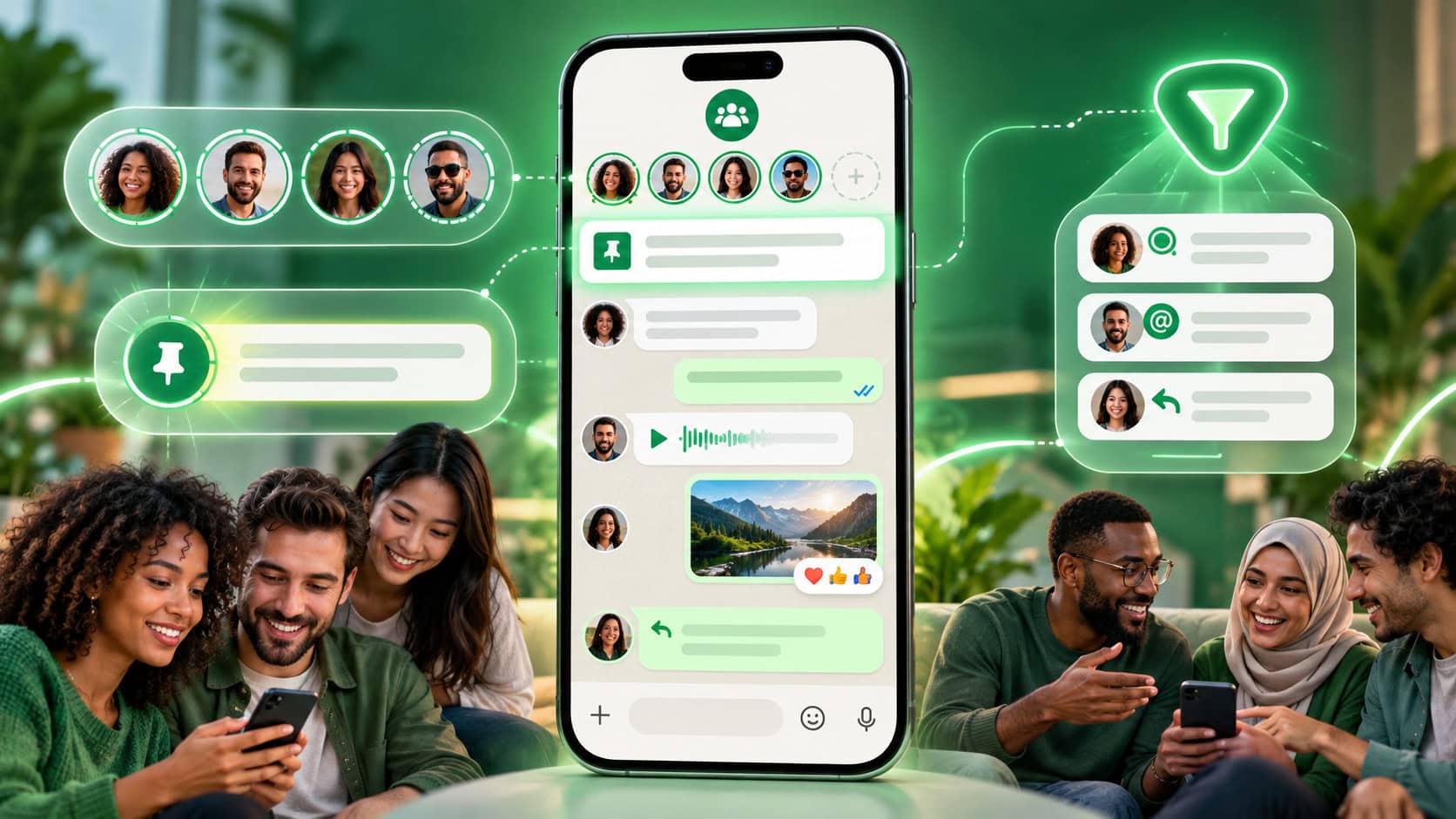 Whatsapp Brings New Group Chat Features With Exclusive Statuses Permanent Pins And Smart Filters